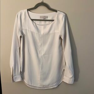 LOFT Classic White Blouse
